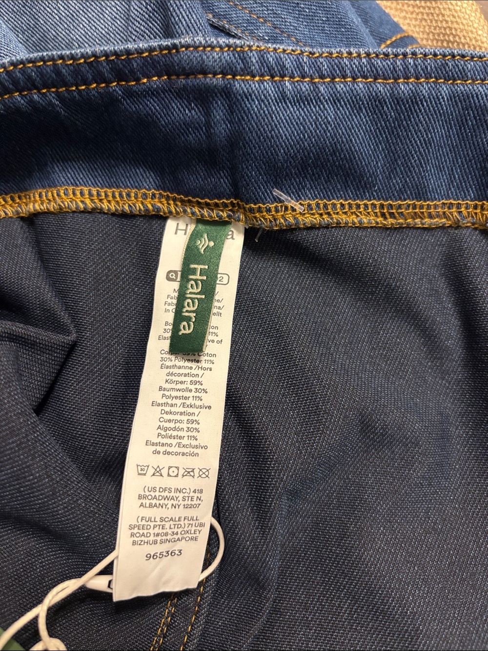 Halara Flex Denim Wide Leg Stretch Plus Overalls - Picture 11 of 13